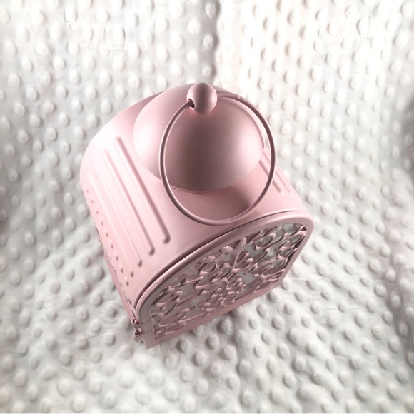 Ikea Pink Metal and Glass Lantern Candle Holder - Picture 6 of 7